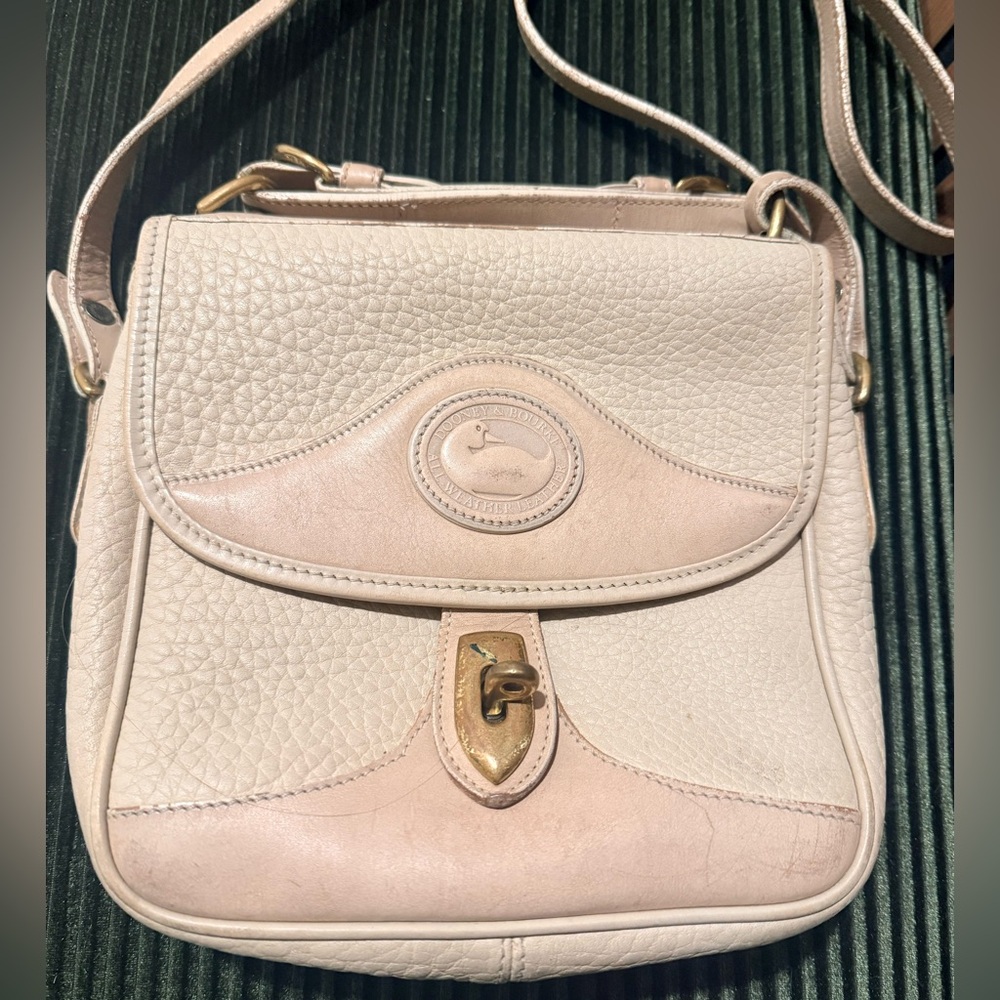 Dooney & Bourke All Weather Leather Cream Leather Purse